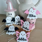 Dress up Ghost Boo Basket Tag