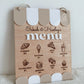 Kids cafe Menu sign