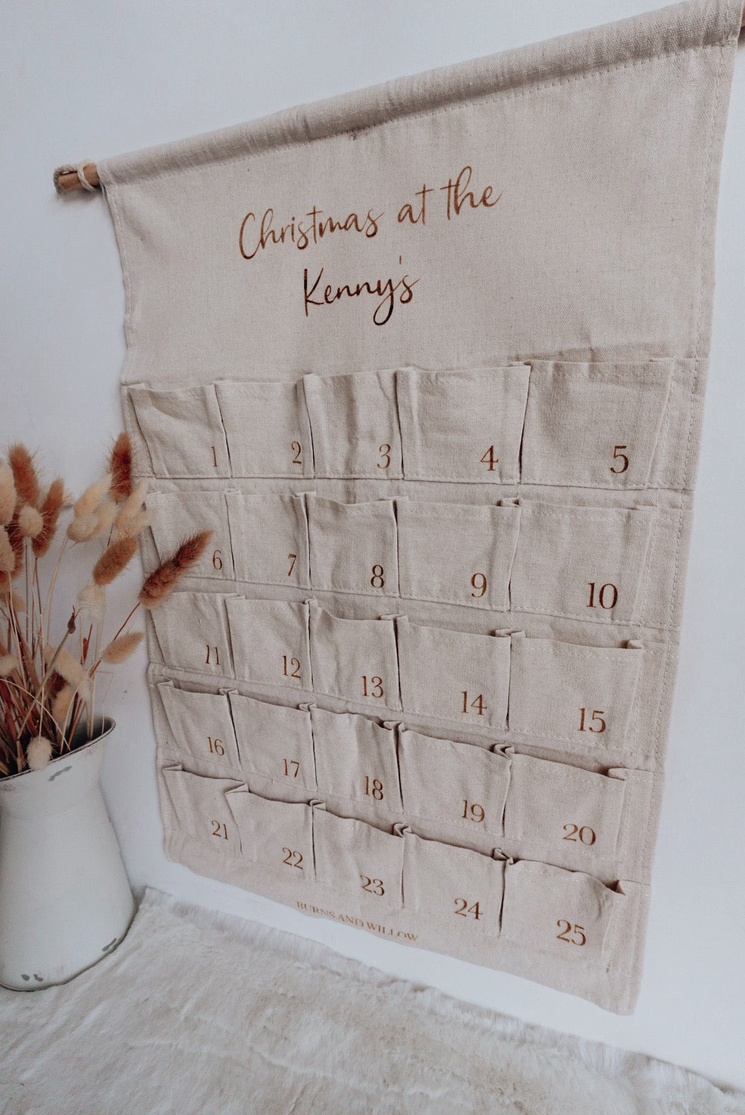 Personalised Fabric Advent Calendar