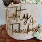 Acrylic cake fropper