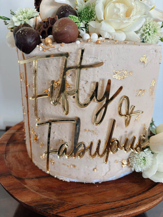 Acrylic cake fropper