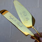 Personalised Engraved Cake Knife Set
