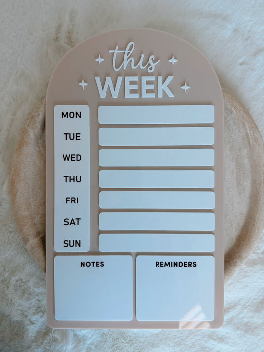 Weekly planner
