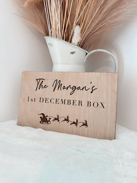 1st of December box plaque