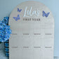 12 month photo board - butterflies