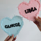 Zodiac barb wire heart wall plaques