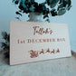 1st of December box plaque