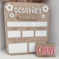First day board and art magnet set