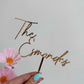 Mirror cake topper