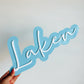 Acrylic bubble name plaque