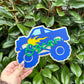 Monster truck name plaque