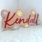 Flower bubble name sign