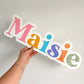 Acrylic bubble name plaque