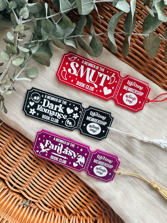 Trope/Genre ticket bookmarks