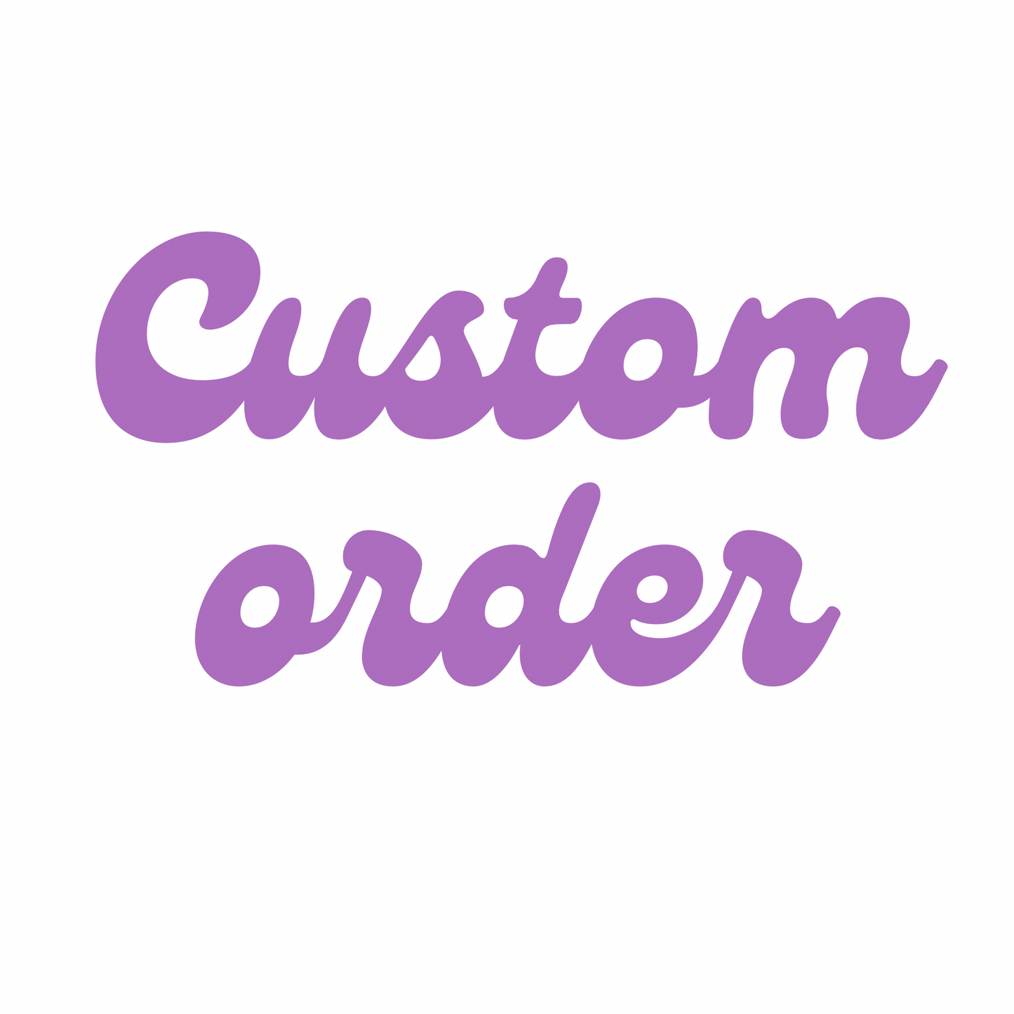 Custom order for cookie haven