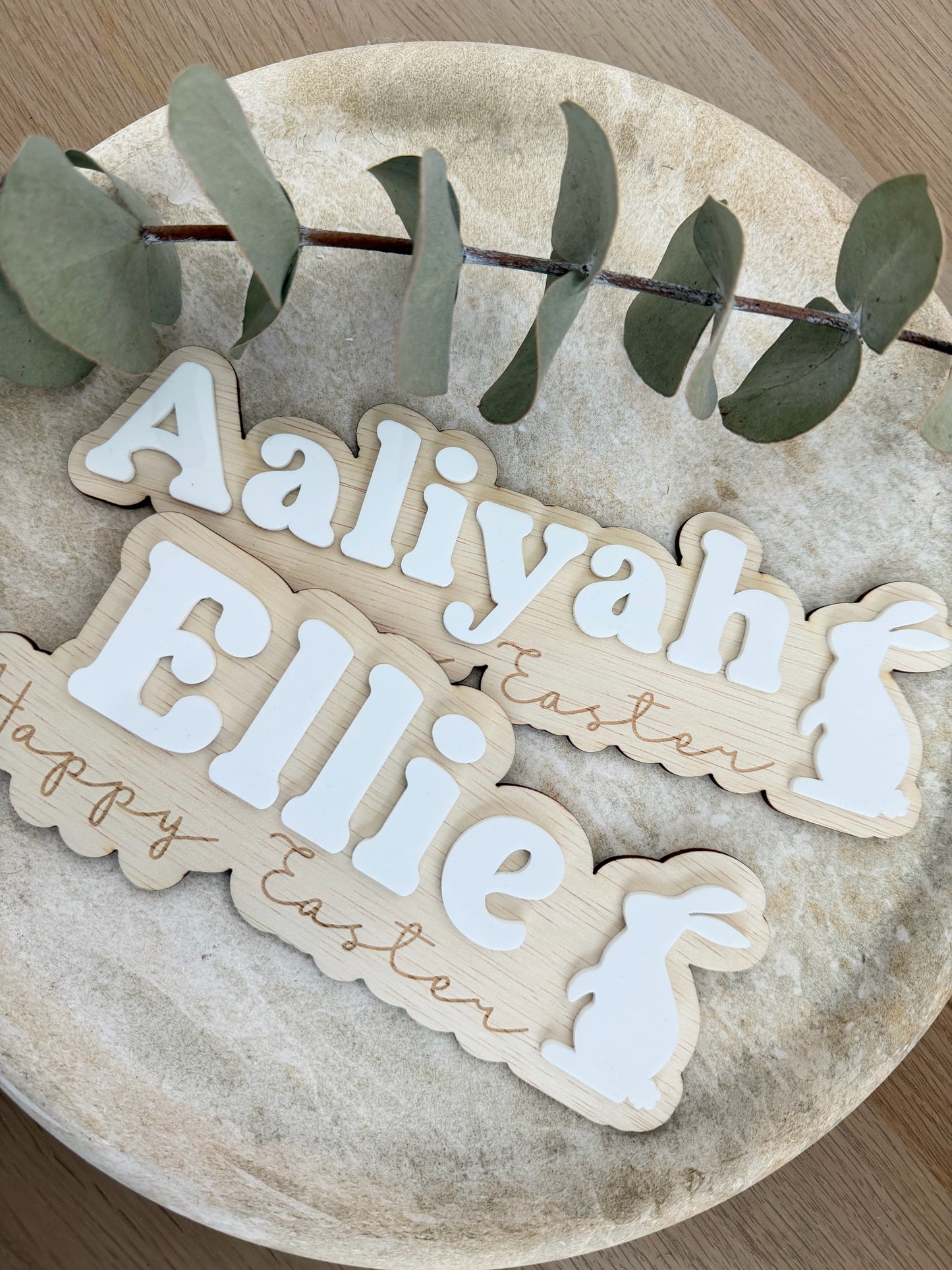 Rabbit Easter plaque