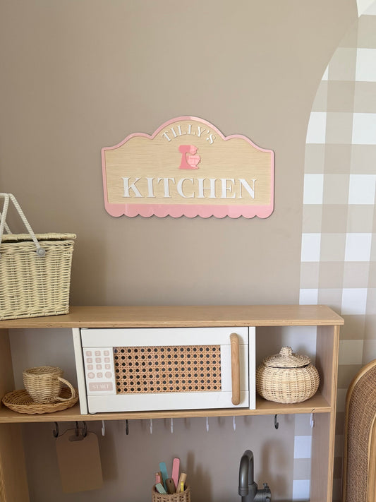 Kitchen Boutique Play Space Sign