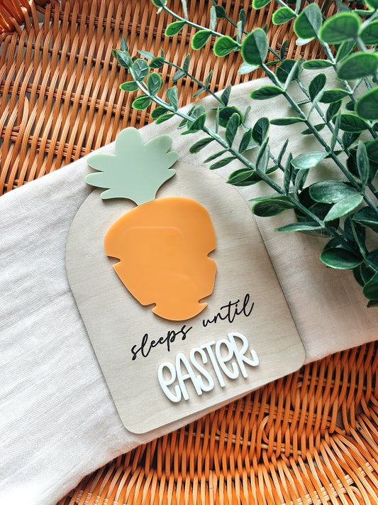 Erasable sleeps until Easter plaques