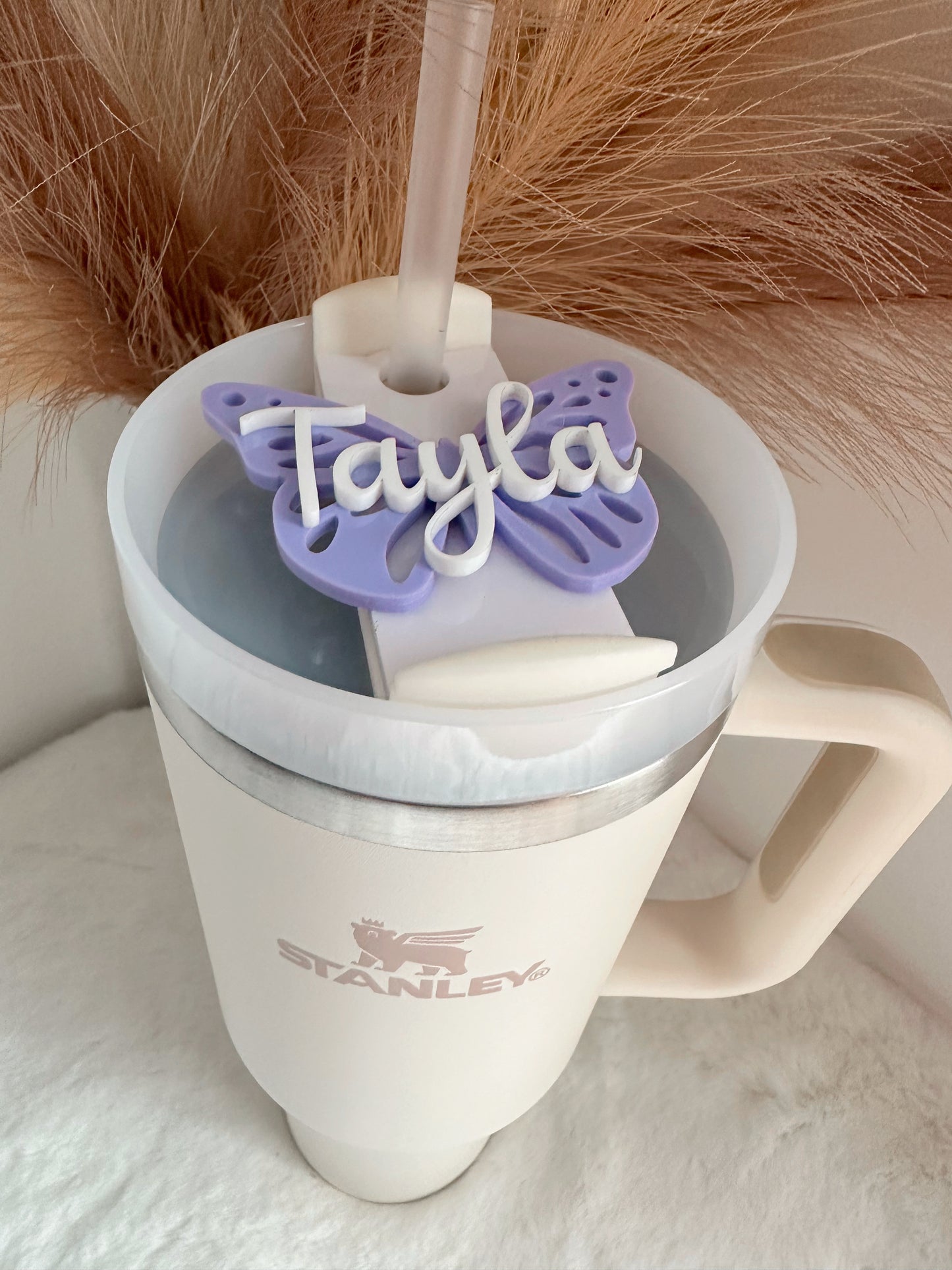 Butterfly Stanley cup name topper