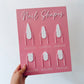 Nail shape signage