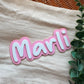 Acrylic bubble name plaque