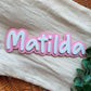 Acrylic bubble name plaque