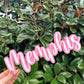 Acrylic bubble name plaque