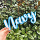 Acrylic bubble name plaque