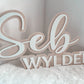 Acrylic bubble name plaque