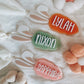 Easter personalised basket tag