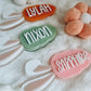 Easter personalised basket tag