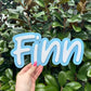 Acrylic bubble name plaque
