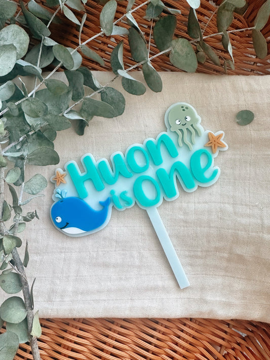 Under the sea cake topper