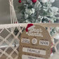 Dear Santa erasable Christmas board